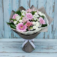 Букет цветов из:  Герберы, Альстромерии и Хризантемы #REPLACE_PRED# Бичуре