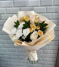 Букет цветов из:  Розы и Хризантемы в Бичуре