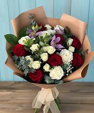 Букет цветов из:  Розы и Альстромерии в Бичуре