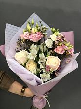 Букет цветов из:  Альстромерии, Розы и Лизиантусы #REPLACE_PRED# Бичуре