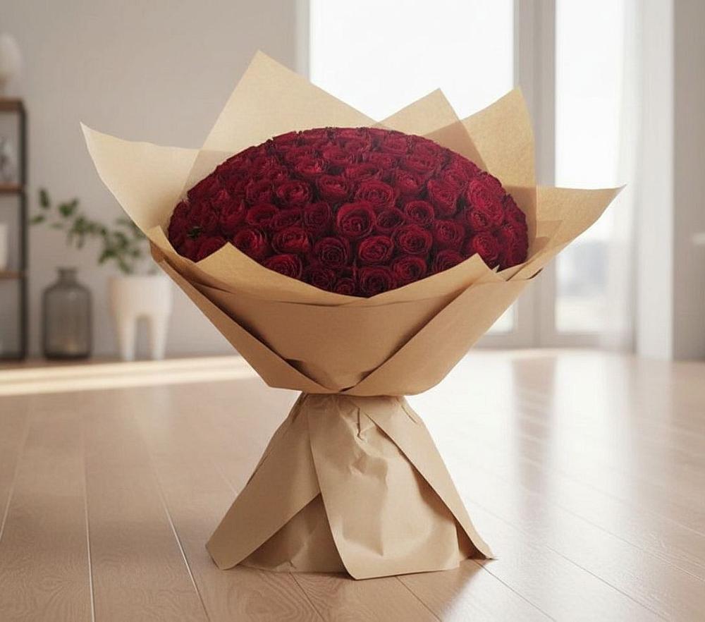 Букет 101 Красная роза в Бичуре