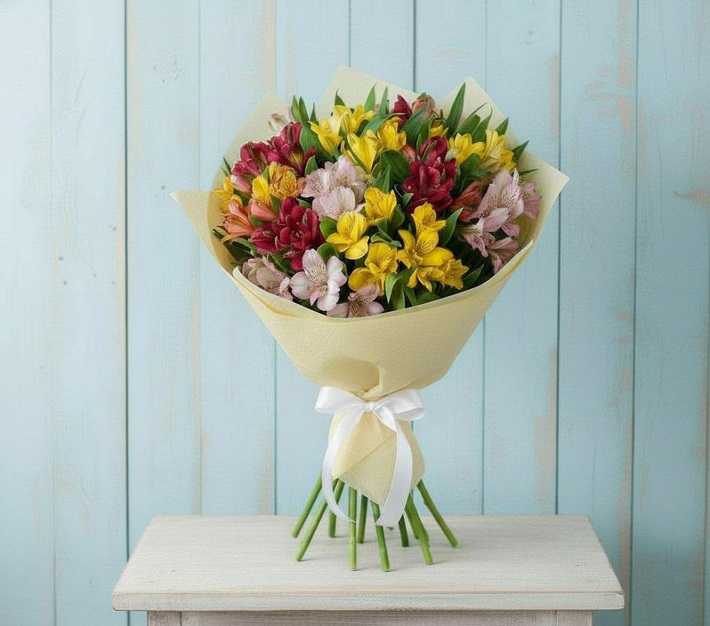 Букет цветов из: Альстромерии в Бичуре