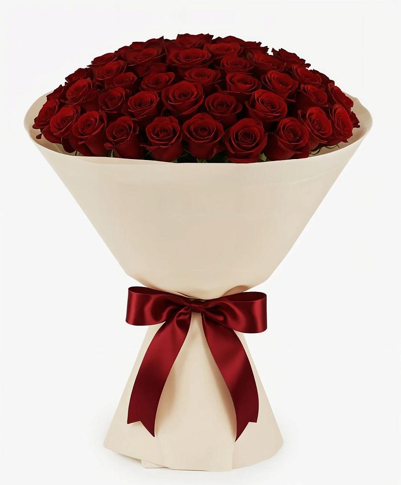 Букет 101 Бордовая роза Блэк Бакарра в Бичуре