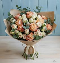 Букет цветов из:  Альстромерии и Розы #REPLACE_PRED# Бичуре