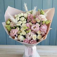 Букет цветов из:  Альстромерии и Розы в Бичуре